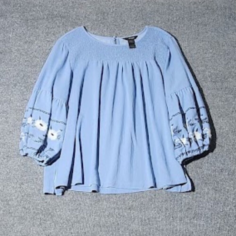 Ali Miles Women's Cottagecore Peasant Blouse in 2X